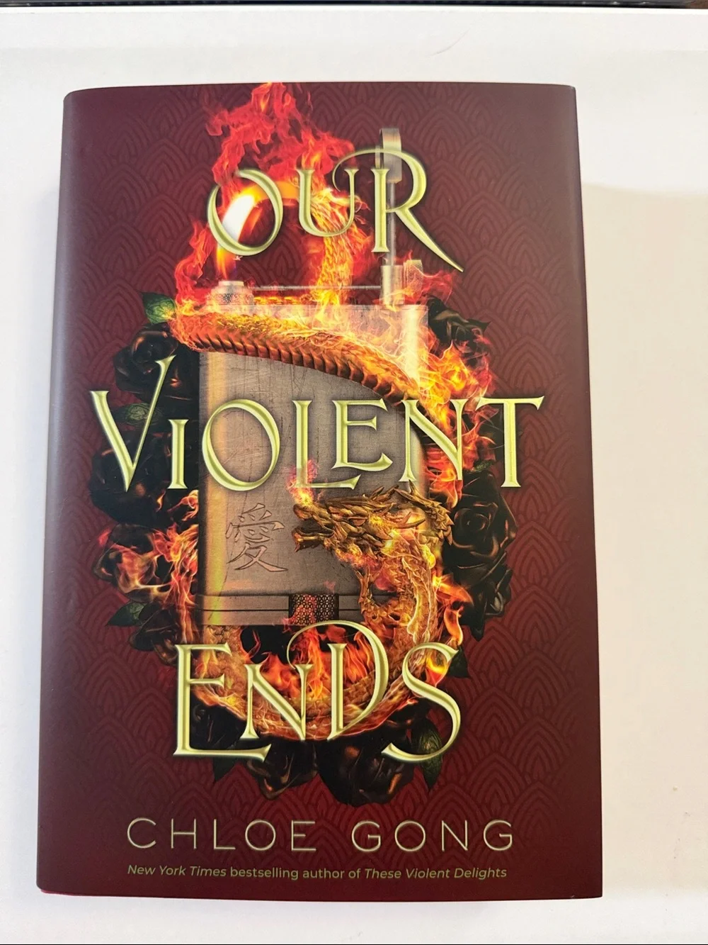 Our Violent Ends Hardcover Book - Red